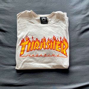 Thrasher White Tee
